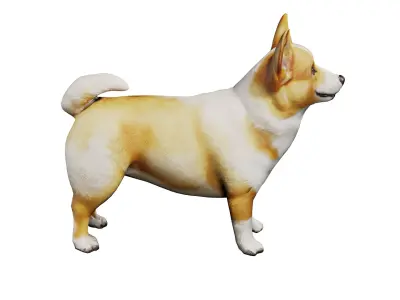 Corgi Free low-poly 3D model