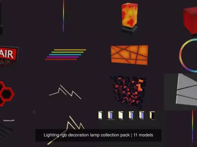 Lighting rgb decoration lamp collection pack