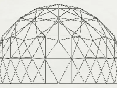 Geodesic dome design 3D model