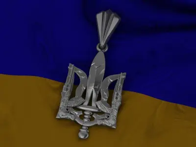 Ukrainian Trident 3D print model 15