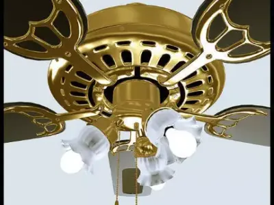 Decorative Ceiling Fan 3D model
