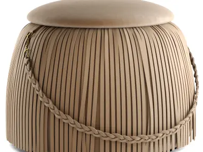 Ribbon Pouf 3D model