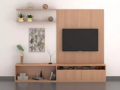 TV WALL 4 3D model