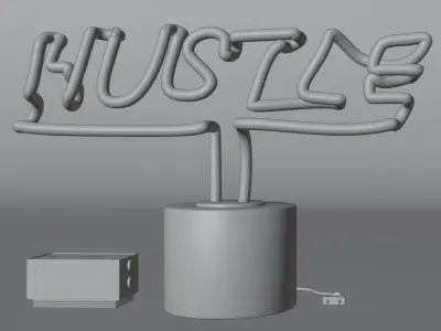 Table Neon Hustle Free low-poly 3D model