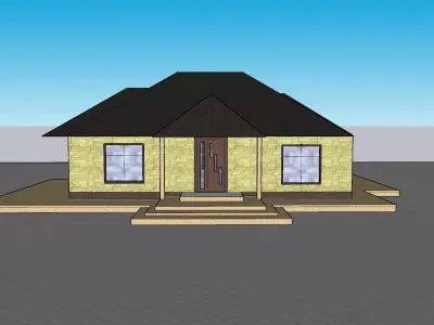 cottage house 3D model