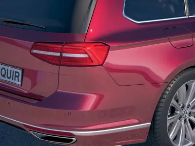 Volkswagen Passat Variant R-line 2018 3D model