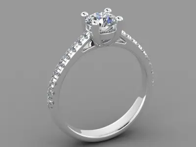 Wedding Ring  3D print model 57