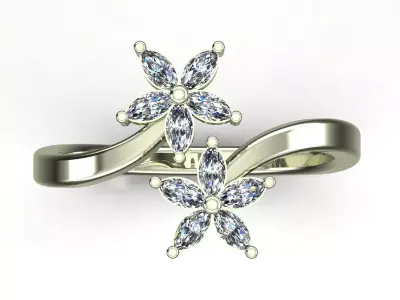 Diamond Ring 3D print model 45