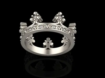 Crown ring size 9 US model 377 3D print model