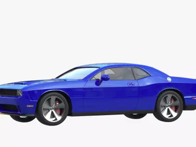 Muscle car 3D model purchase