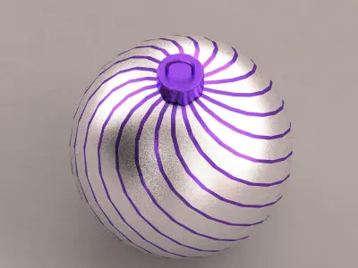 christmas ball 3D model 2