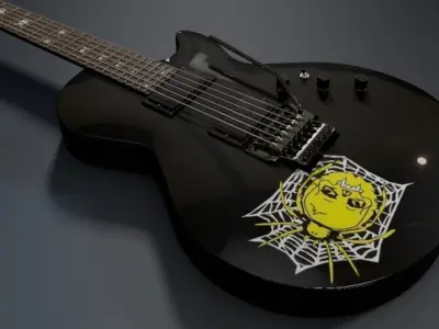 Kirk Hammett ESP KH-3 SpiderSkull 3D model