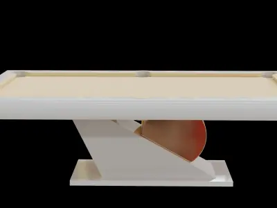 Florence Pool Table Destale 3D model