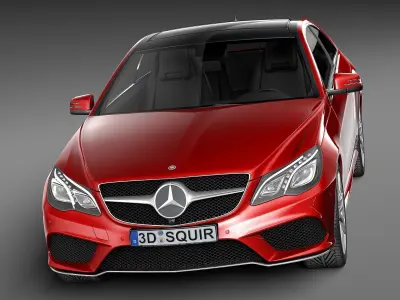 Mercedes-Benz E-Class AMG Coupe 2015 3D model