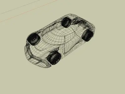 Koenigsegg Jesko Low-poly 3D model