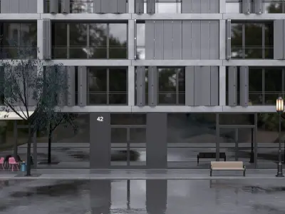 Free Facades - 3D Exterior Free 3D model