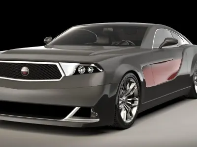 Generic sports car 03 3D model