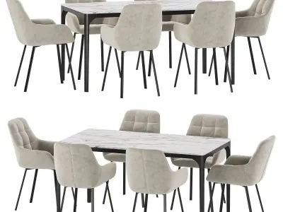 Dining set 25 3D model