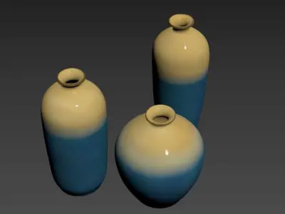 Set 3 transmutation Vase 3D model