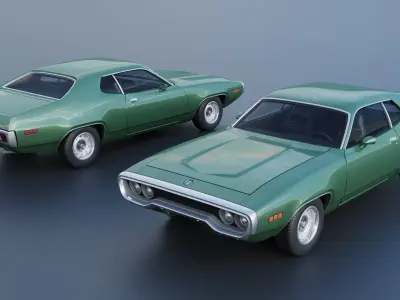 Plymouth Satellite 1971 3D print model