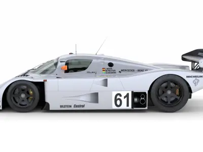 Mercedes C9 1989 Le Mans Winner 3D Model 3D model
