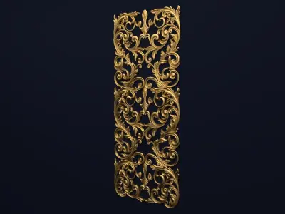 Classic decor ornament v-3D model15 3D model
