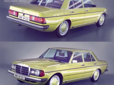 Mercedes-benz w123  3D model