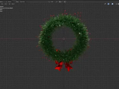 Christmas Wreath 3D model