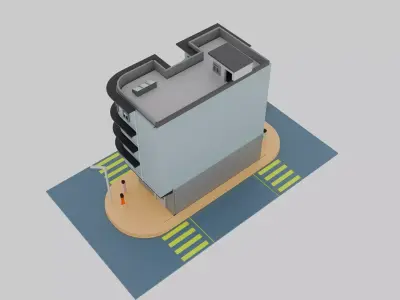 Hong Kong Building Pack 5 3D model