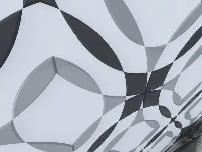3d wallpanel geometric wallpaper Low-poly 3D model