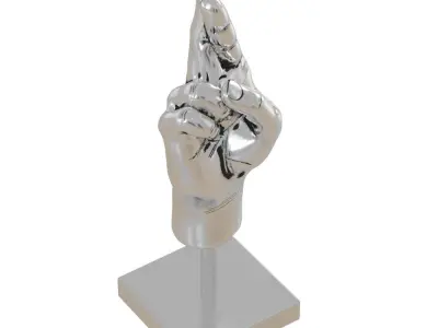 Fingers Crossed Figurine 3D model