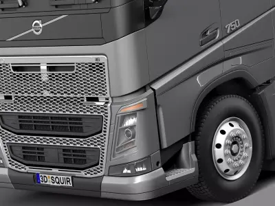 Volvo Fh16 globtrotter 2013 3D model