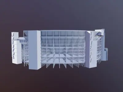Bristol Motor Speedway Arena 3D model