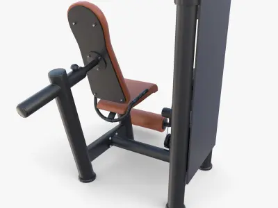 Leg extension machine 3D model
