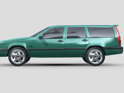 Volvo 850 wagon 1997 Low-poly 3D model