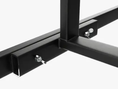 Throwing weapons target wooden stand 3D model