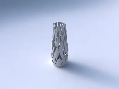 Vase with cuts and bulges 3D print model