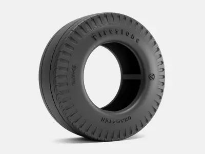 15x10 Firestone Dragster Cheater Slick 3D print model