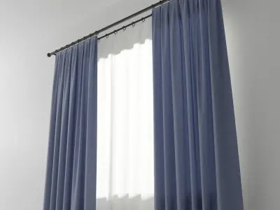 Curtains 01 collection 1 3D model