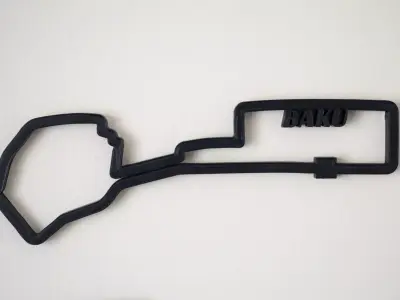 Baku F1 Racing Track 2025 3D print model