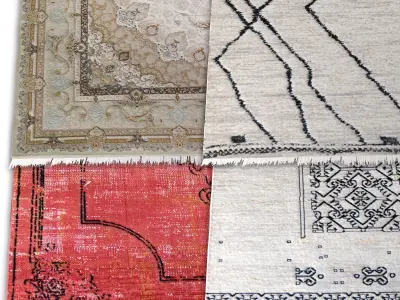 Persian Carpet Collection-vol6-4k texture Low-poly 3D model