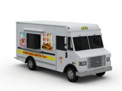 Ice Cream Truck Collection 3D model