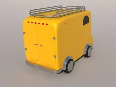 Car animation 3D model