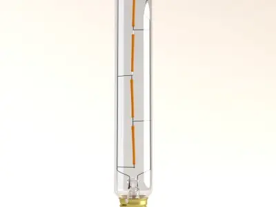 Decorative Edison Tube Bulb 185mm LED E24 3D model