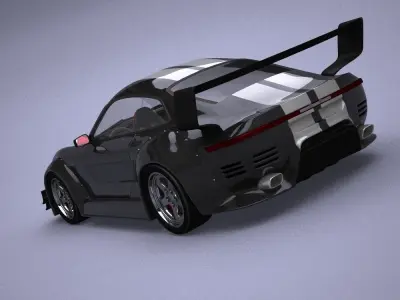 Generic car 06 model in Lightwave 3D 3D model