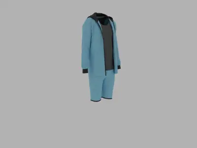 Sport Suit Low-poly 3D model