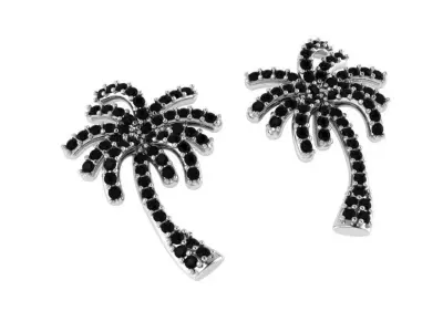 Palm Earring 1268 3D print model