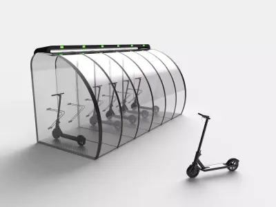 Park bikes  3D model