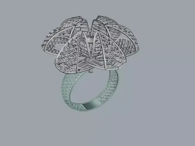 Ultra Vision Ring Gold Jewelry 3D print model order