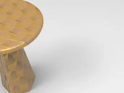 Jima Side Table Low-poly 3D model